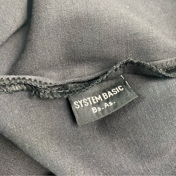 Satin Stretch Pencil Skirt Black Size Small - Picture 4 of 5